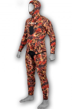 Στολή κατάδυσης: Comfort Camo Fire 3,0 mm.